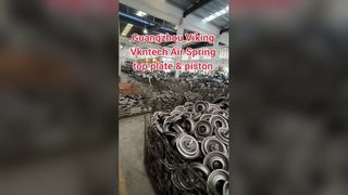 Как изготавливаются верхняя пластина и поршень пневматической рессоры?