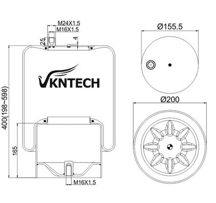 TRUCK  AIR SPRING FOR MERCEDES BENZ A 942.320.51.21  Contitech 4390NP24 REPLACE BY VKNTECH 1K4124 MERCEDES BENZ A 942.320.51.21  Contitech 4390NP24