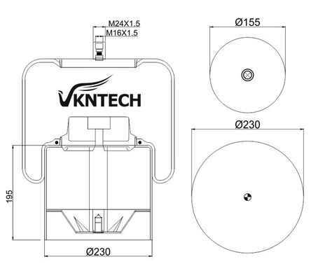 ПНЕВМОПОДУШКА ГРУЗОВАЯ ДЛЯ MERCEDES BENZ A 946.320.01.21 Contitech 4838NP03 ЗАМЕНЕНА НА VKNTECH 1K4838-3
