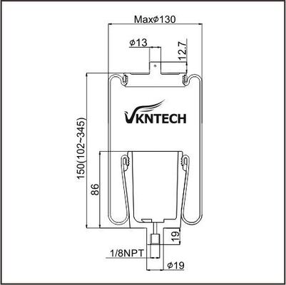 КАБИННАЯ ВЕДНАЯ СПРИНГА 1102-0043 (FRT.NBD-13262 FIP-102215 БЕЛЫЙ KW,MACK) Огненный камень W02-358-7056