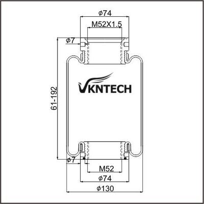 КАБИННАЯ ВЕДНАЯ СПРИНГА MACK 227QS34B E-FS7007 PAI FAS-4905 FS7007 FIRESTONE W02-358-7007 Замещенный VKNTECH 1S7007