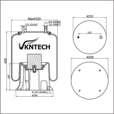 ПНЕВМОПОДУШКА Contitech 4159NP05 Firestone W01-358-9367 Goodyear 1R12-283/256 ЗАМЕНА НА VKNTECH 1K9367