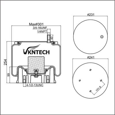 ПНЕВМОПОДУШКА HENDRICKSON S-20010 ПРИЦЕП HT230T HS230 Contitech 9 10-13.5 S 433 Firestone W01-358-9270 1T15VP-4 Goodyear 1R13-077 1R13-102 1R13-119 Taurus KR501-01 ЗАМЕНА НА VKNTECH 1K9270